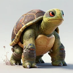 aged anthropomorphic turtle, sci - fi, utopian, pixar splash art, wlop, intricately detailed, highly detailed, trending on artstation, 4 k, wallpaper - 1 0 2 4