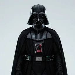 on the left darth vader's back in silhouette is in the foreground, on the right is is a superhero man who is made of ice, dangerous icy environment, cinematic, graphic novel, matte fantasy painting, extremely high detail, photo realistic, 4k, post processed, Artstation