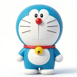 a painting of a furry plush doraemon ceramic toy, a flemish baroque by dino valls and jc leyendecker, trending on zbrush central, classical realism, flemish baroque, hyper realism, chiaroscuro