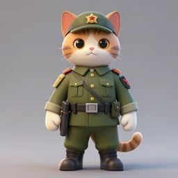 a character illustration of an anthropomorphic cat soldier, a 3 d render of an anthropomorphic cat soldier, by jack gaughan, by victo ngai