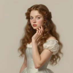 portrait of Princess Merida, retro and ethereal, expressive pose, minimalism, highly detailed, digital painting, artstation, concept art, smooth, sharp focus, by Jean Auguste Dominique Ingres