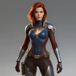 female sci - fi superhero, 4 k, art station concept art, highly detailed