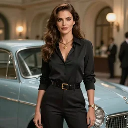 female version of james bond, trending on artstation g -