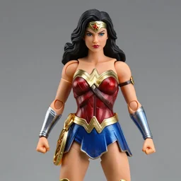 wonder woman action figure, figurine, realistic, detailed product photo, anatomically correct
