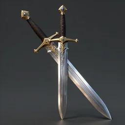 fantasy flamberge sword designed by Greg rutkowski, concept art, fantasy, 4k