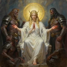 divine blessing, tim hildebrandt, bruce pennington, wayne barlowe, donato giancola, trending on artstation, cinematic composition, beautiful lighting, hyper detailed, 8 k, oil on canvas