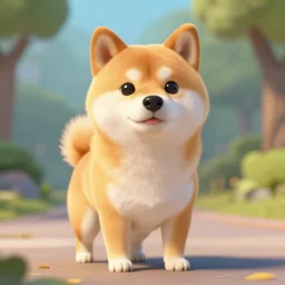 Shiba Inu antropomorphic, 4k, trending on artstation