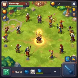 screenshot from the game hexagonal heroes