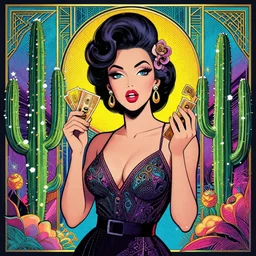 epic professional digital art of ⛄ 🤑 👂 🌵 art deco, pop art, fantastic, detailed, wow