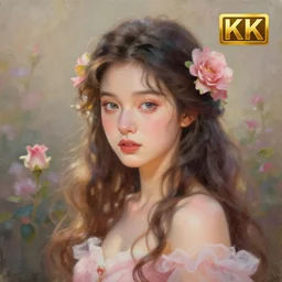 A beautiful portrait painting of the flower princess, 8k, trending on artstation cgsociety.