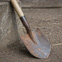 beautiful beautiful rusty shovel