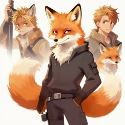 a fox fursona, trending on artstation, by kawacy, furry art, digital art, art by dustin nguyen akihiko yoshida greg tocchini