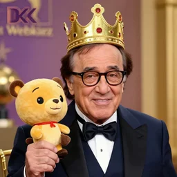 Danny DeVito wearing the Webkinz Crown of Wonder, 8k, award winning photograph