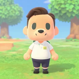 Tom Hiddleston as a character in animal crossing