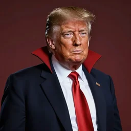 donald trump as an evil vampire