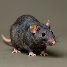 A half man half rat, circa 1986, photography