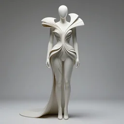 kirill maksimchuk wearable 3 d sculpture haute couture, editorial award, avant design, stylized, high details, 8 k, octane, unreal engine, trending