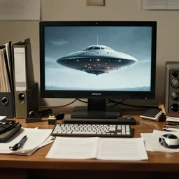 on a desk of the files classified defense secret of the cia sour the appearance of ufo 1 9 4 5 s