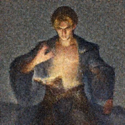 character concept portrait of focused Tyler Posey as a wizard enchanting a protection spell, a floating spell book in the center, muscular, abs, robes, elegant, digital painting, concept art, smooth, sharp focus, illustration, from Metal Gear, by Ruan Jia and Mandy Jurgens and William-Adolphe Bouguereau, Artgerm