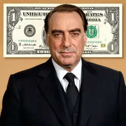 Silvio Berlusconi depicted in Kurdish dollar