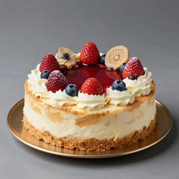 studio photograph of a dessert inspired by hieronymus bosch