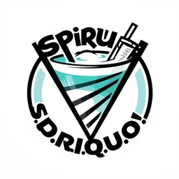 spiral tornado! logo for daiquiri, superflat, anime, 8 0 s aesthetic, style of patrick nagel, art deco, sharp, detailed, clean lines, 8 k