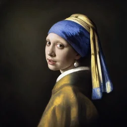 painting of Henry Cavill posed in the style of ‘Johannes Vermeer girl with a pearl earring’, hyperrealistic, moody lighting, golden hour