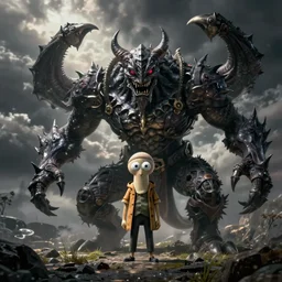 squidward as a dark souls boss by santiago caruso