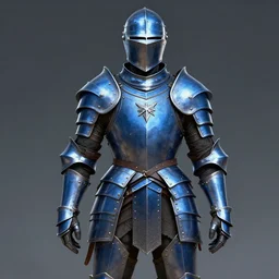Beautiful, Blue Steel-Plate, Full-Body Armor, rpg, digital art, skyrim, trending on ArtStation