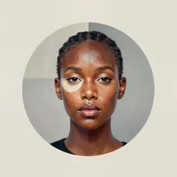 Solange Knowles profile picture by Sachin Teng, asymmetrical, Organic Painting , Matte Painting,  geometric shapes, hard edges, graffiti, street art:2 by Sachin Teng:4