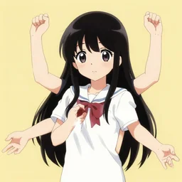 “manga girl with 4 arms”