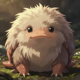 fullbody portrait of wild fluffy tardigrade, anime art, concept art, detailed attractive face, symmetrical, trending on pixiv, by lois van baarle by john kirby by akira toriyama, artgerm style pascal blanche and magali villeneuve