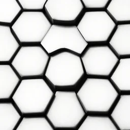 highly detailed black and white geometric shapes, repetition, hexagon, high contrast, no curves, fractal, sacred geometry, sharp angles, symmetry, spiral, order