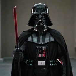 film still of Darth Vader as Dante in Clerks movie 1994