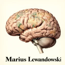 vintage magazine advertisement depicting all of the knowledge in the world in one brain, by marius lewandowski, by ernst haeckel