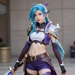 a highly detailed and realistic photo of the evelynn cosplay, artstation, 4 k, correctly anatomy, good light