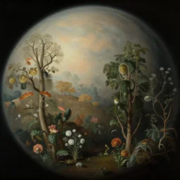 alien exoplanet : landscape : flora and fauna : thomas cole