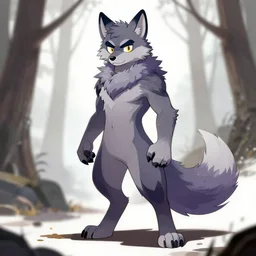a werewolf, fursona!!!!, by kawacy, trending on artstation, full body