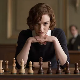 a scene from the queen's gambit ( tv show )