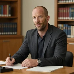 Jason Statham as a tenured college professor of physics