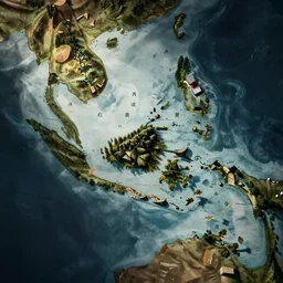 A fictional map of Malay archipelago