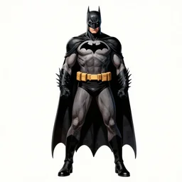 batman design by Alex Ross, full body