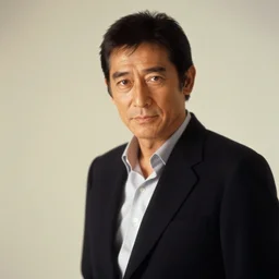 photoshoot of a japanese sean connery, 5 0 mm, soft focus