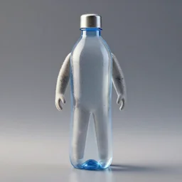 man shaped like a waterbottle