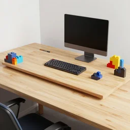 desk made of tetris blocks, octane render, trending on artstation