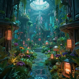 cyberpunk garden of eden