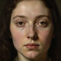 mary magdalene by kehinde wiley and rembrandt. photorealistic facial features, portrait, detailed face, ultra high details, large, close - up.