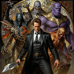 the platonic ideal of cletus kasady carnage doctor manhattan wild hunt nazgul thanos, detailed, intricate, hyperrealism, intense, scary art by brock hofer and artgerm and greg rutkowski and alphonse mucha