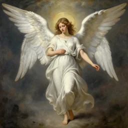 biblically accurate angel, painting
