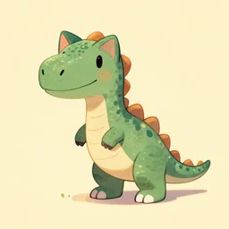 a kitten dinosaur hybrid by greg rutkowski